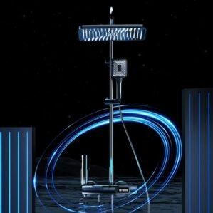 Colonne de Douche Thermostatique avec Écran Digital & Piano Tactile LED