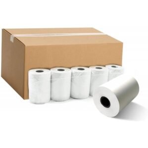 Carton de 100 Rouleaux Papier Thermique CB 57x40x12 mm